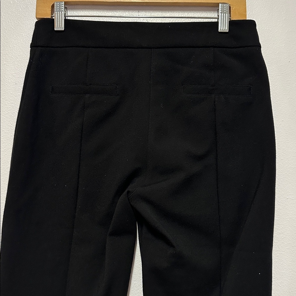 Beta Brand Women's Black Slim Fit Cigarette Ponte Pants with zip ankle - Picture 6 of 7